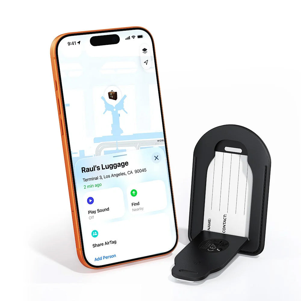 Acefast SmartTag Luggage S5 for iOS Series, Svart