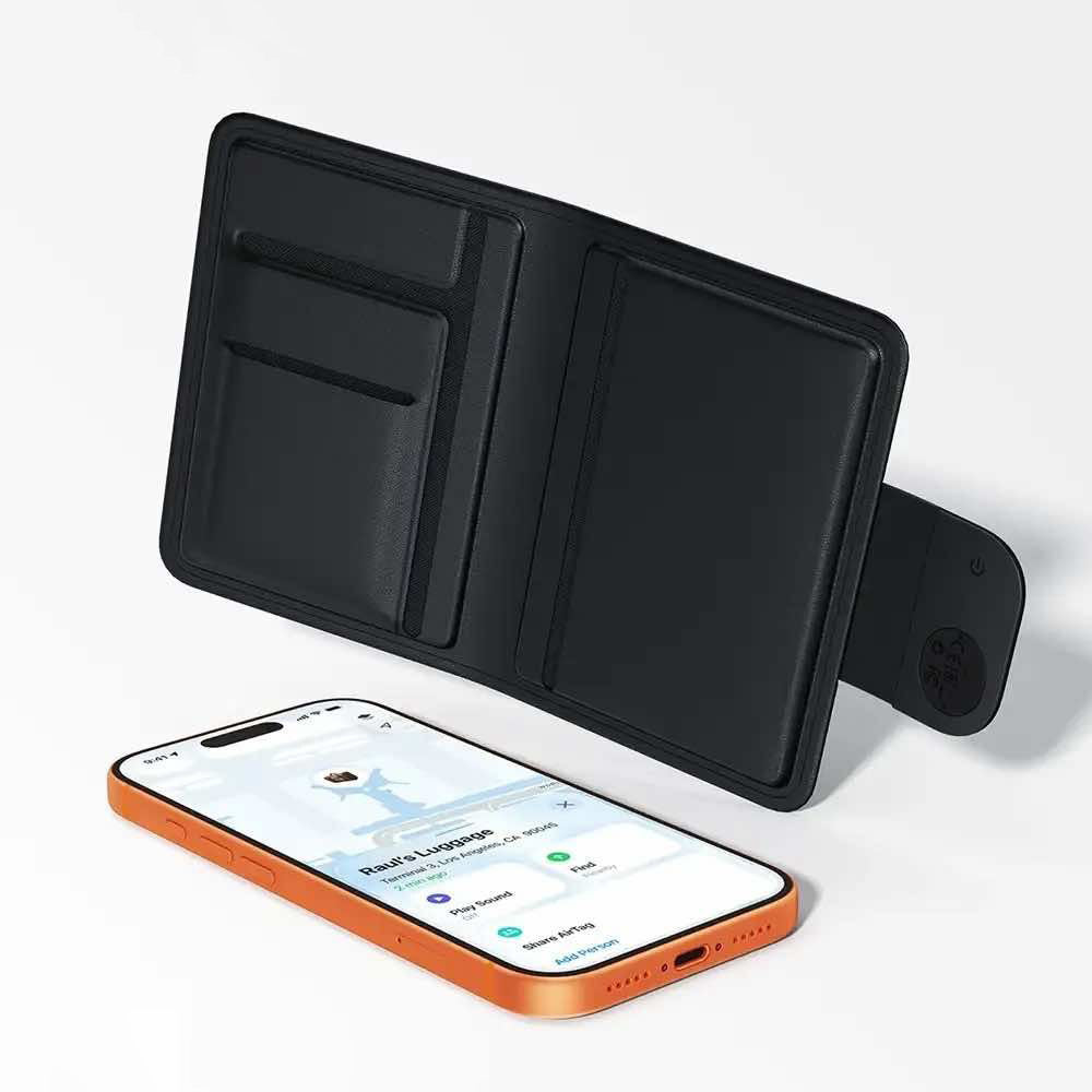 Acefast SmartTag Passport S6 for iOS-serien, Svart