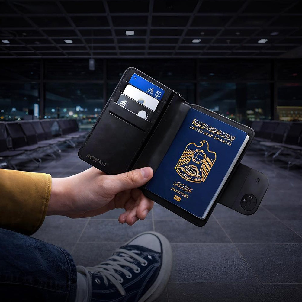 Acefast SmartTag Passport S6 for iOS-serien, Svart