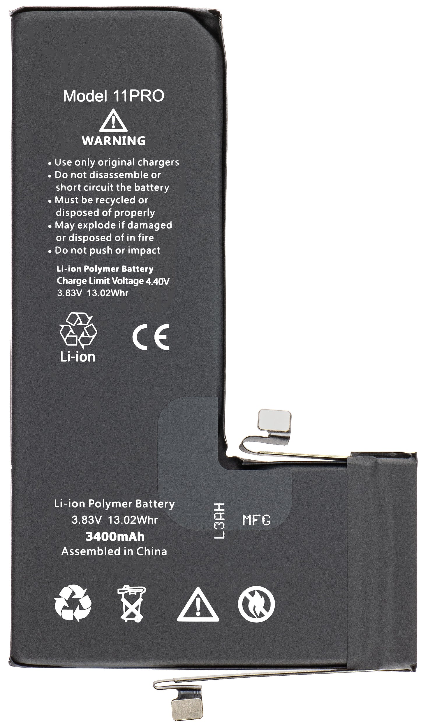 Apple iPhone 11 Pro-batteri, høy kapasitet