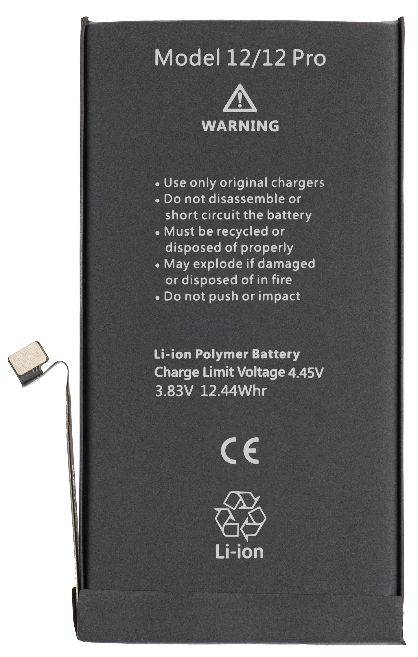 Batteri Apple iPhone 12 / 12 Pro, høy kapasitet