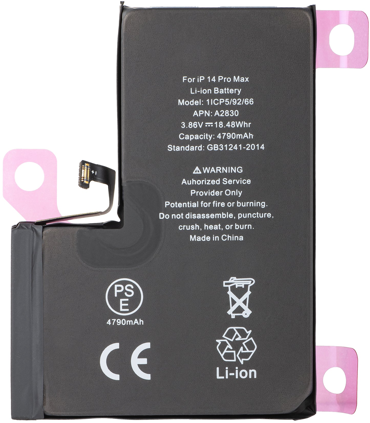 Batteri Apple iPhone 14 Pro Max, Diagnostic High Capacity