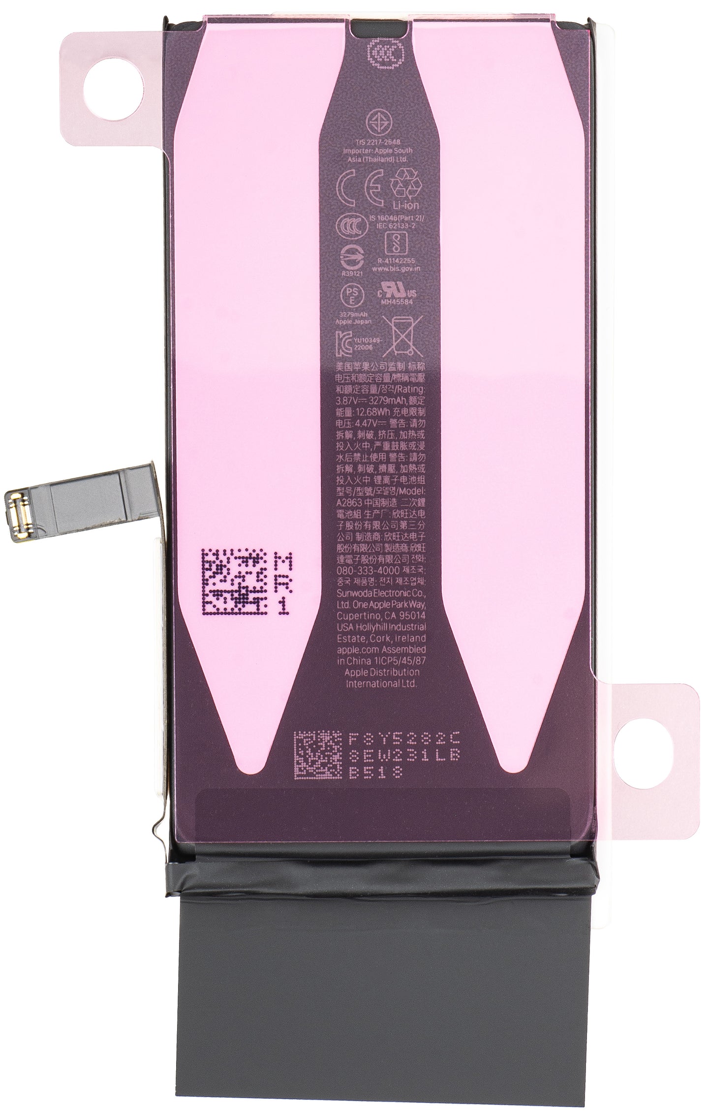 Apple iPhone 14-batteri, Service Pack 661-30373
