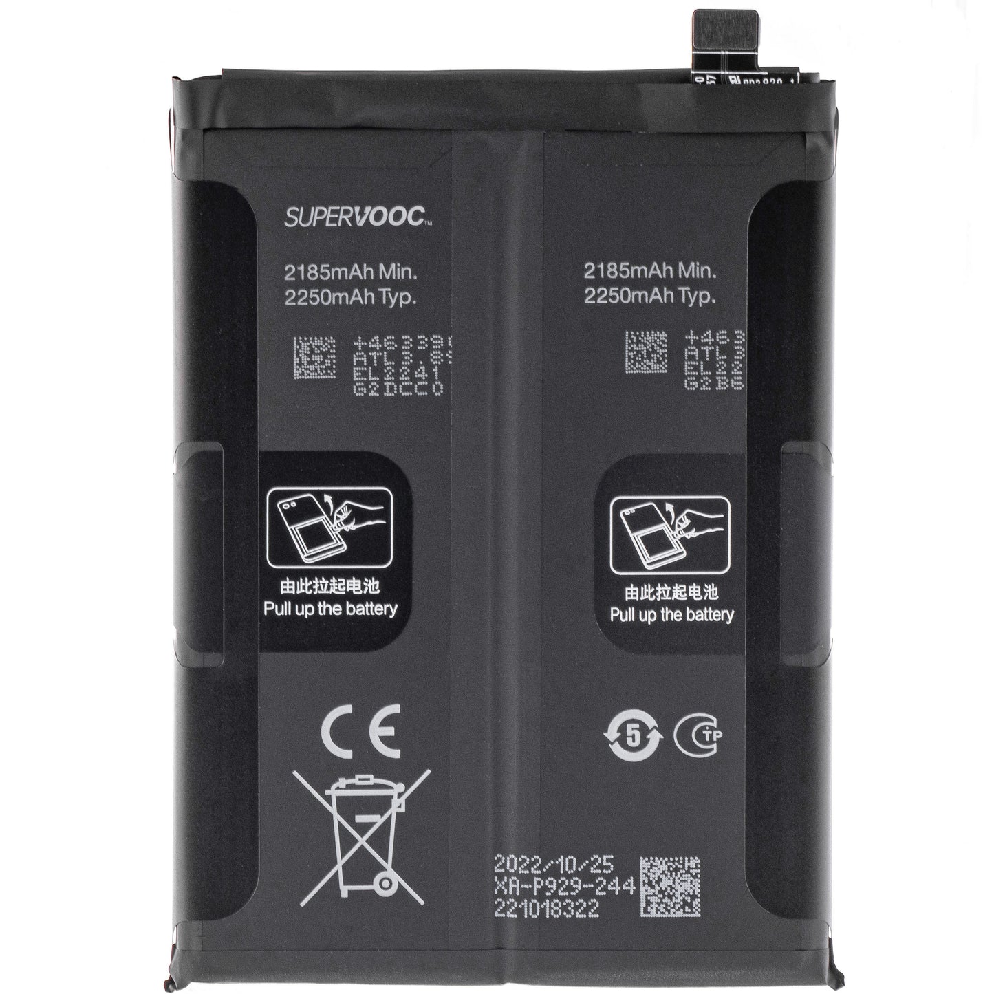 Batteri Oppo Reno8 Pro+ / Reno8 Pro, BLP929, Service Pack 4909927