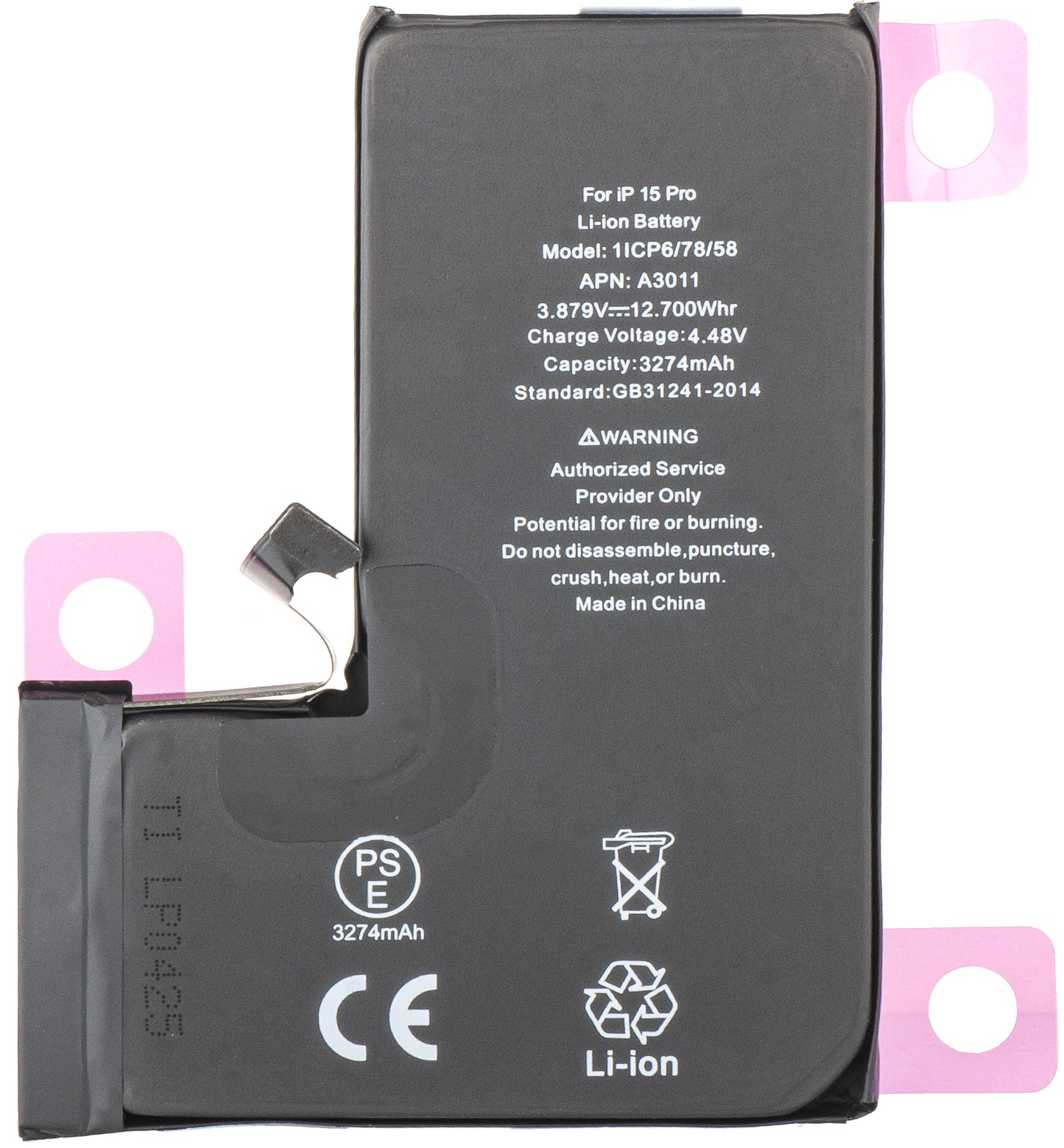 Batteri for Apple iPhone 15 Pro, Diagnostikk