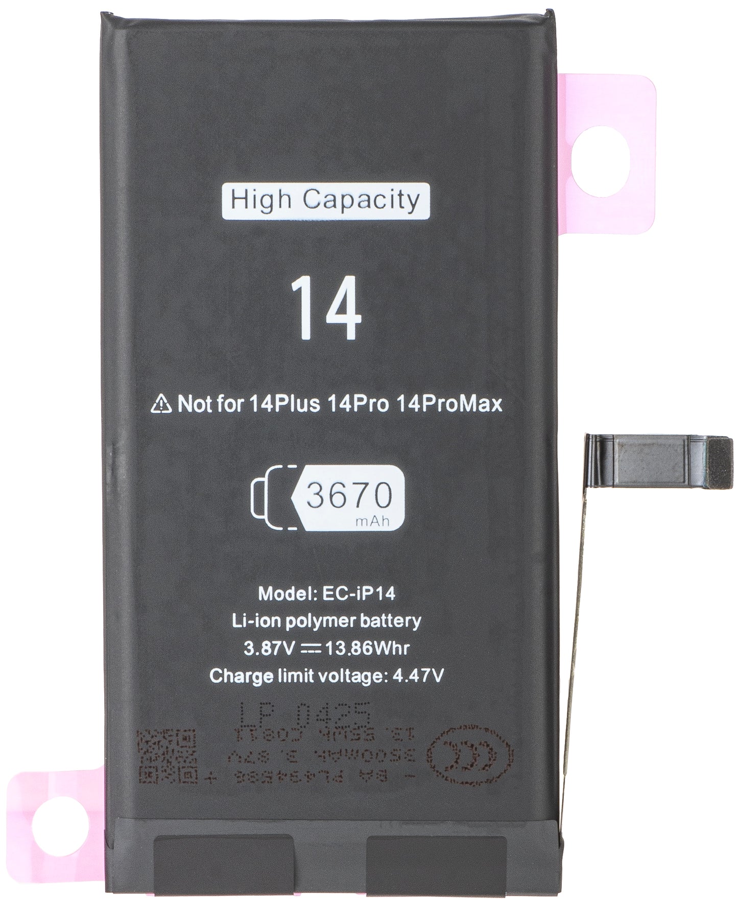 Batteri for Apple iPhone 14, High Capacity
