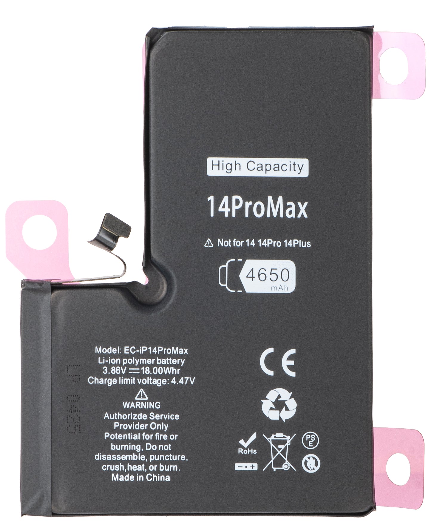 Batteri for Apple iPhone 14 Pro Max, High Capacity