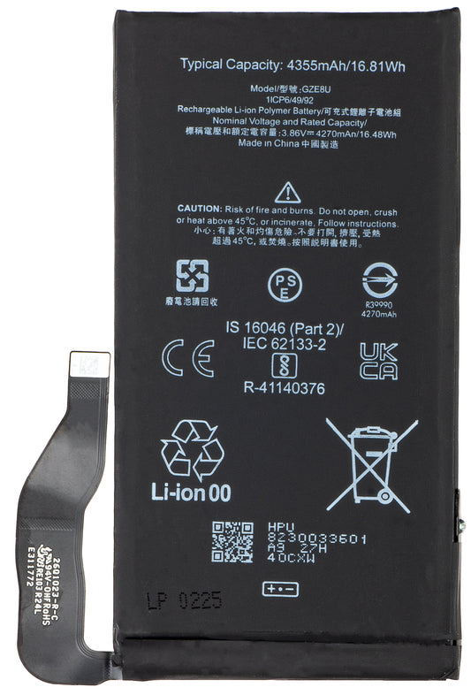 Batteri for Google Pixel 7, GZE8U