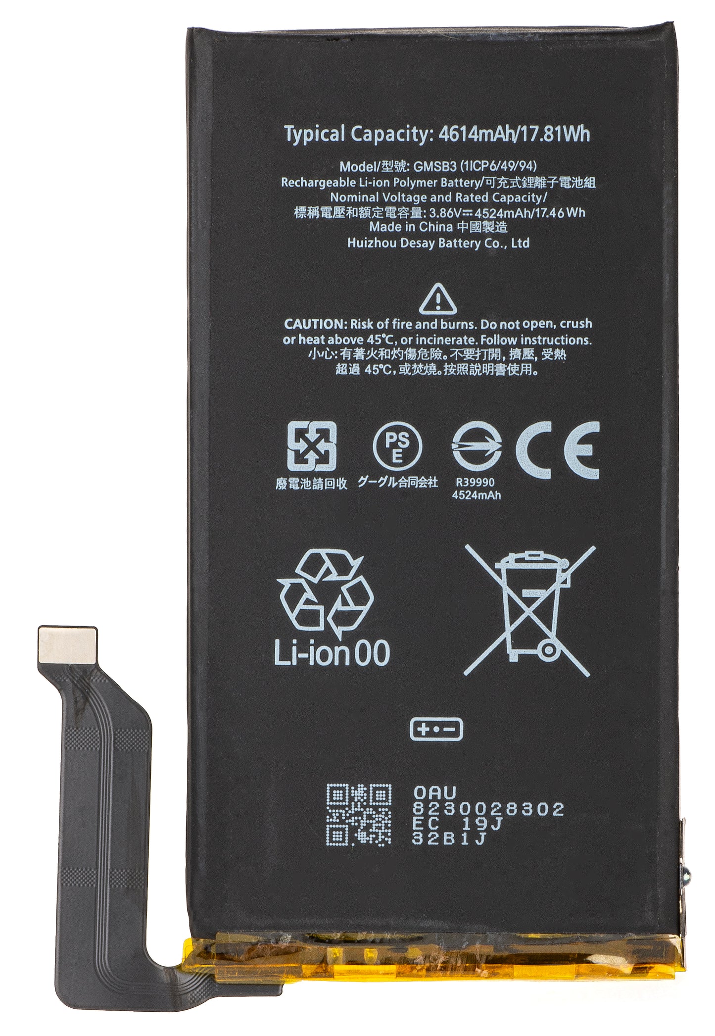 Batteri for Google Pixel 6, GMSB3