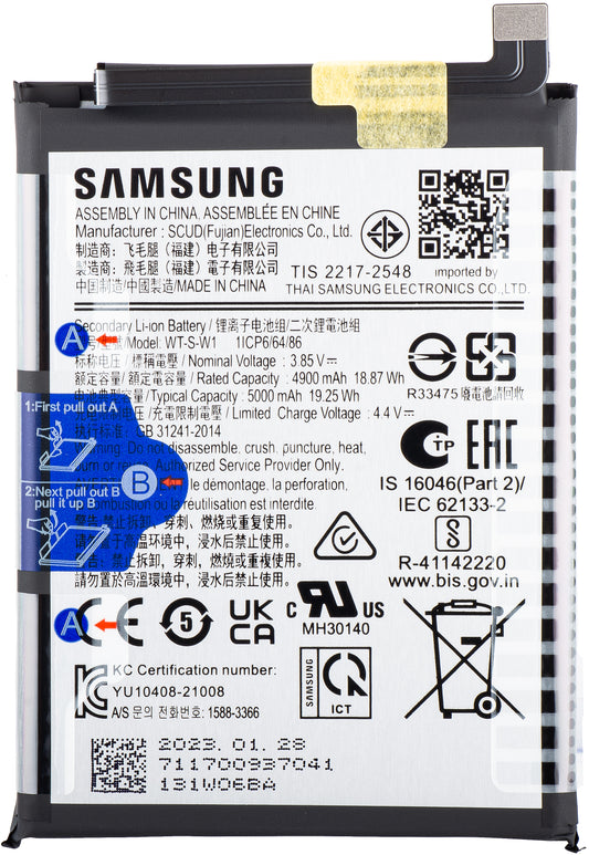 Batteri Samsung Galaxy A14 5G A146, WT-S-W1, Service Pack GH81-23314A