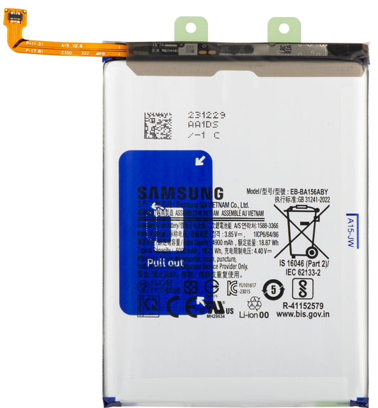 Batteri Samsung Galaxy A15 A156 / A155, EB-BA15156ABY, Service Pack