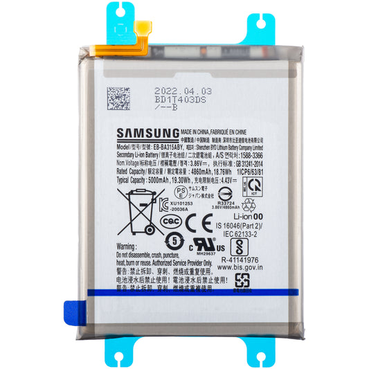 Batteri Samsung Galaxy A22 A225 / A32 A325 / A31 A315, EB-BA315ABY, Service Pack GH82-2555567A