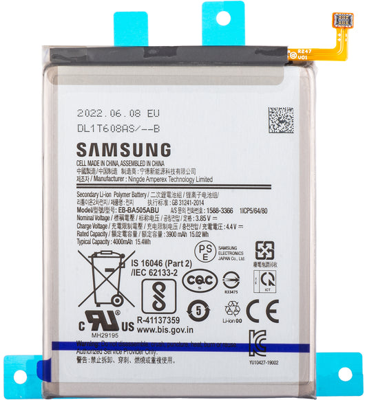 Batteri Samsung Galaxy Galaxy A50s A507 / A30s A307 / A50 A505 / A30 A305, EB-BA505ABU, Servicepakke GH82-2111183A