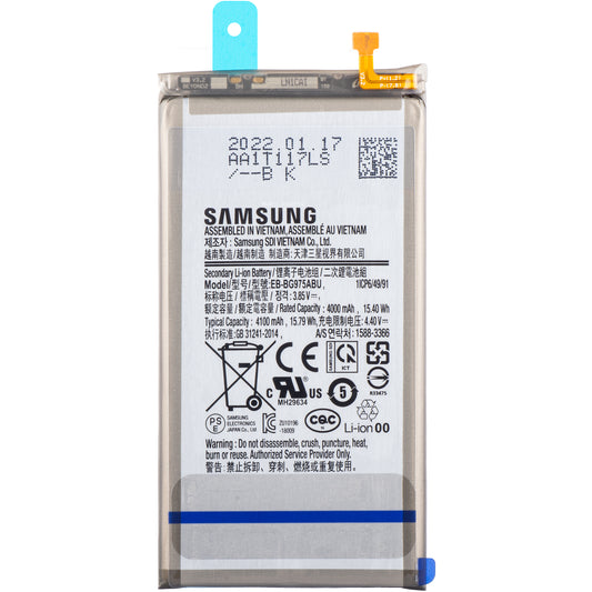 Batteri Samsung Galaxy S10+ G975, EB-BG975ABU, Servicepakke GH82-18827A