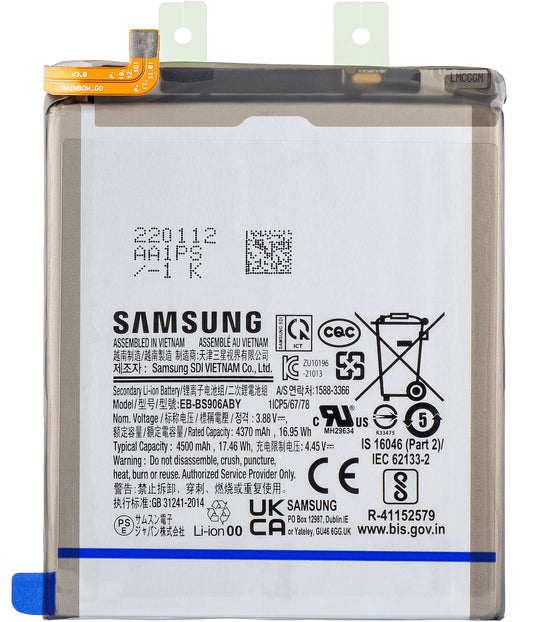 Batteri Samsung Galaxy S22+ 5G S906, EB-BS906ABY, Servicepakke GH82-27502A