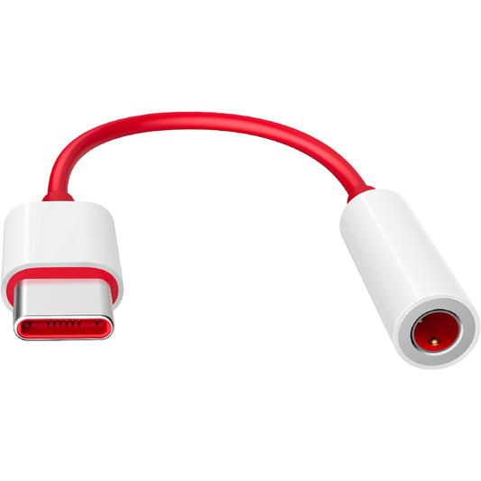 Lydadapter USB-C - 3,5 mm OnePlus TC01W, 0,09 m, rød 5461100024