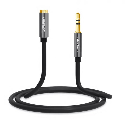 Lydadapter 3,5 mm - 3,5 mm UGREEN AV118, 1 m, svart