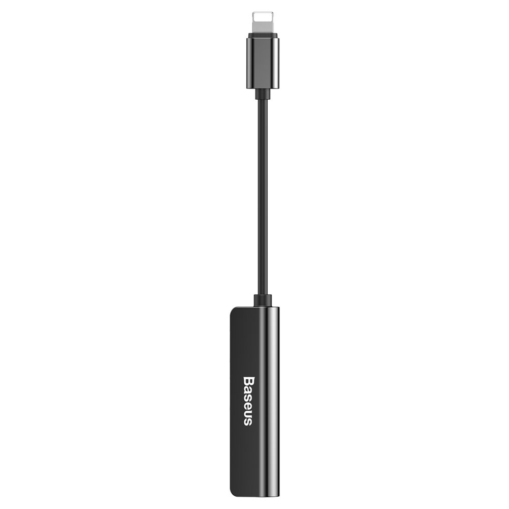 Lightning lydadapter - Lightning / 3,5 mm Baseus L52, svart, forseglet CALL52-01