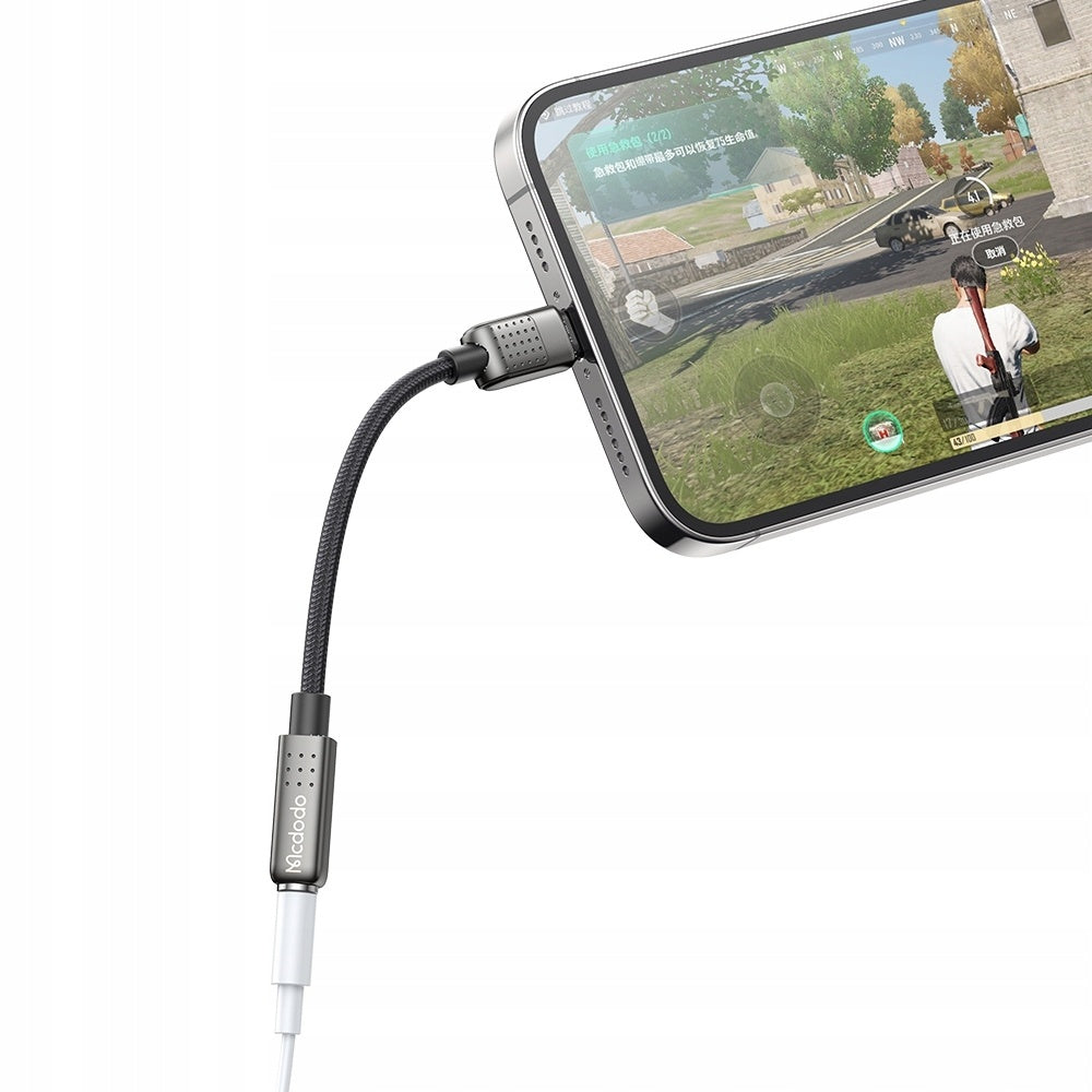 Lightning-lydadapter - 3.5mm McDodo CA-5010, Svart
