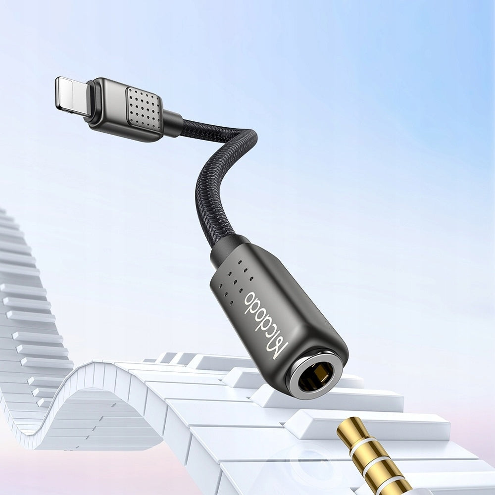 Lightning-lydadapter - 3.5mm McDodo CA-5010, Svart