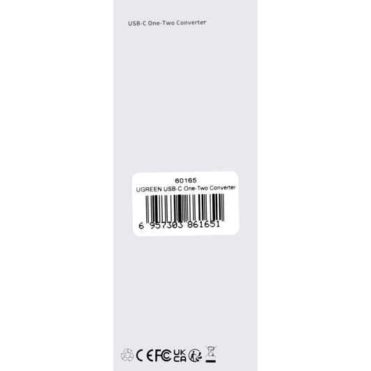 USB-C - USB-C / USB-C lydadapter UGREEN CM232, grå