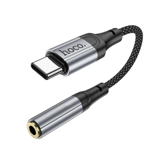 Audioadapter USB-C - 3.5mm HOCO LS36, Grå