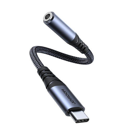 USB-C til 3,5 mm lydadapter Joyroom SY-C01, Svart