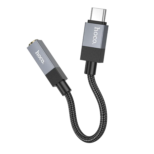 USB-C til 3,5 mm lydadapter HOCO UPA32C, svart