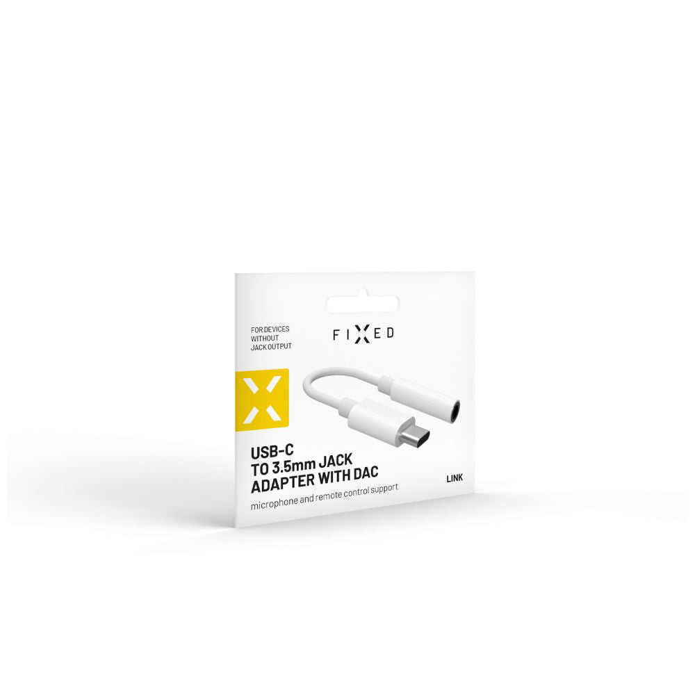 Audioadapter USB-C - 3.5mm Fast, Hvit