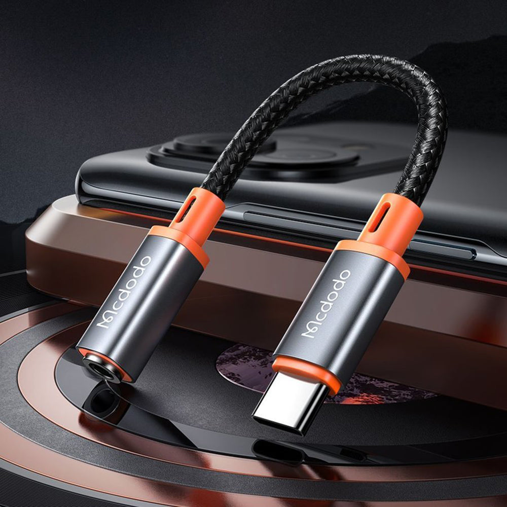 USB-C til 3,5 mm lydadapter McDodo CA-7561, Svart