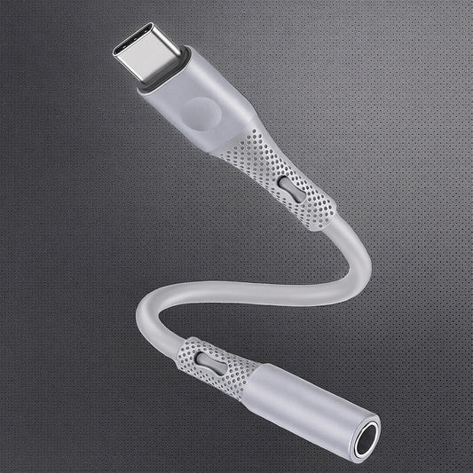 Audioadapter USB-C - 3.5mm Techsuit AC1 SoundFlex, Grå