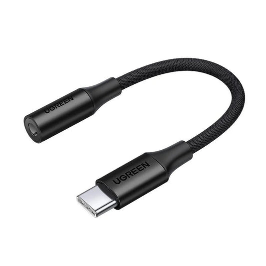 USB-C til 3,5 mm lydadapter UGREEN AV161, Svart