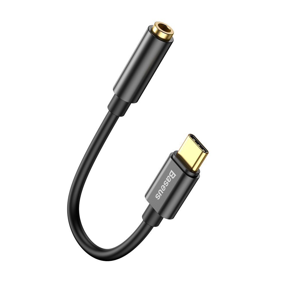 Audioadapter USB-C - 3.5mm Baseus L54, Svart CATL54-01