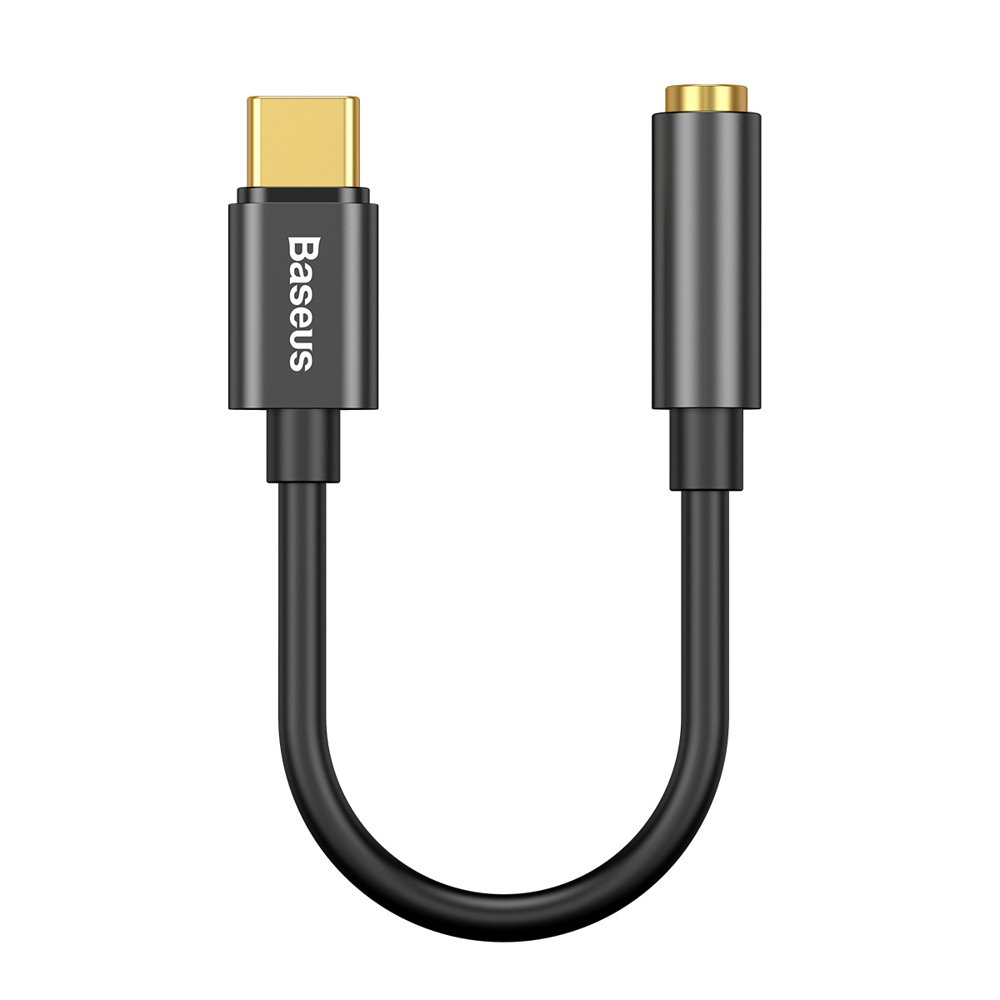 Audioadapter USB-C - 3.5mm Baseus L54, Svart CATL54-01