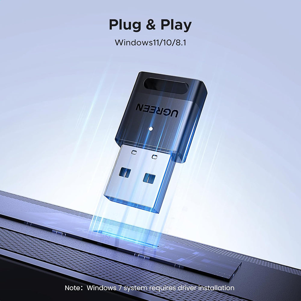 Bluetooth USB-adapter UGREEN CM748 (45134), Svart