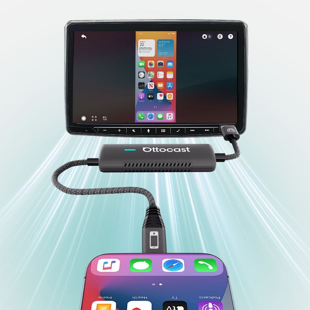 Carplay / Android Auto Ottocast Mirror Touch-adapter for Apple iPhone / Android Series CA450-T
