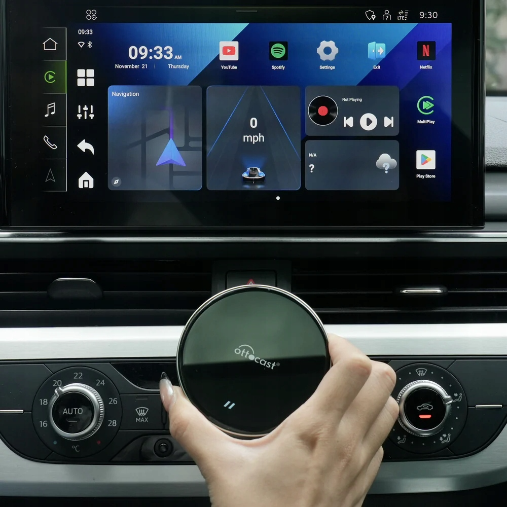 Carplay / Android Auto trådløs adapter Ottocast OttoAibox P3 Lite for Apple iPhone / Android-serien