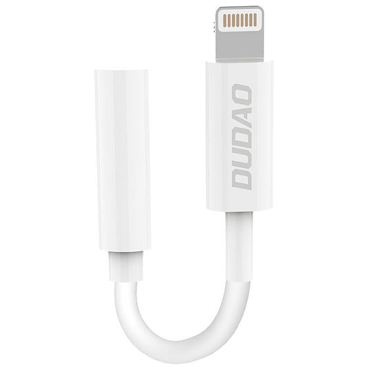 Lydadapter Lightning - 3,5 mm Dudao L16i, hvit