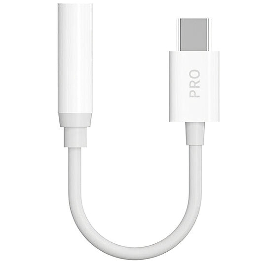USB-C - 3,5 mm lydadapter Dudao L16CPro, hvit