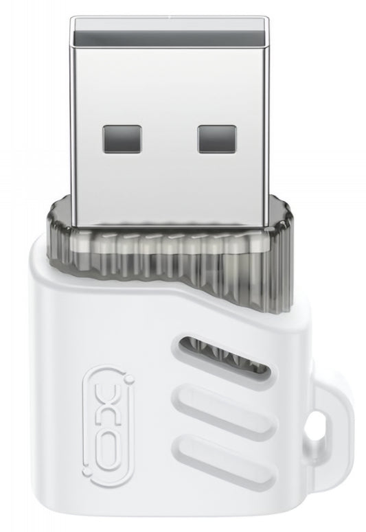 USB-C til USB-A Data- og Ladeadapter XO Design NB256D, Hvit