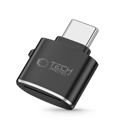USB-C-kortleser Tech-Protect Ultraboost, microSD, Svart