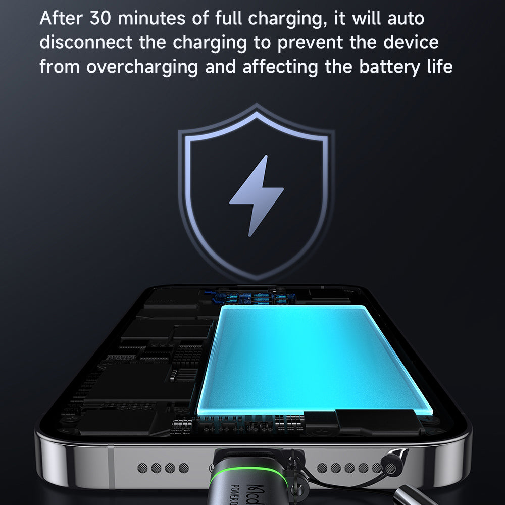 Adapter for Data and Charging USB-C - Lightning McDodo OT-2590 Power Off, Svart