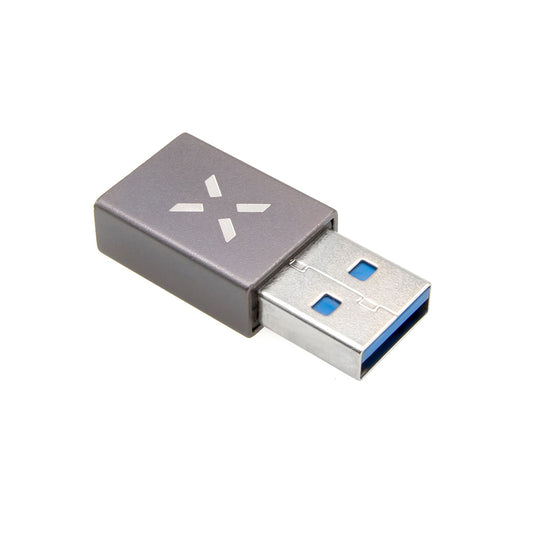 USB-C - USB-A Fixed Data- og Ladeadapter, Grå
