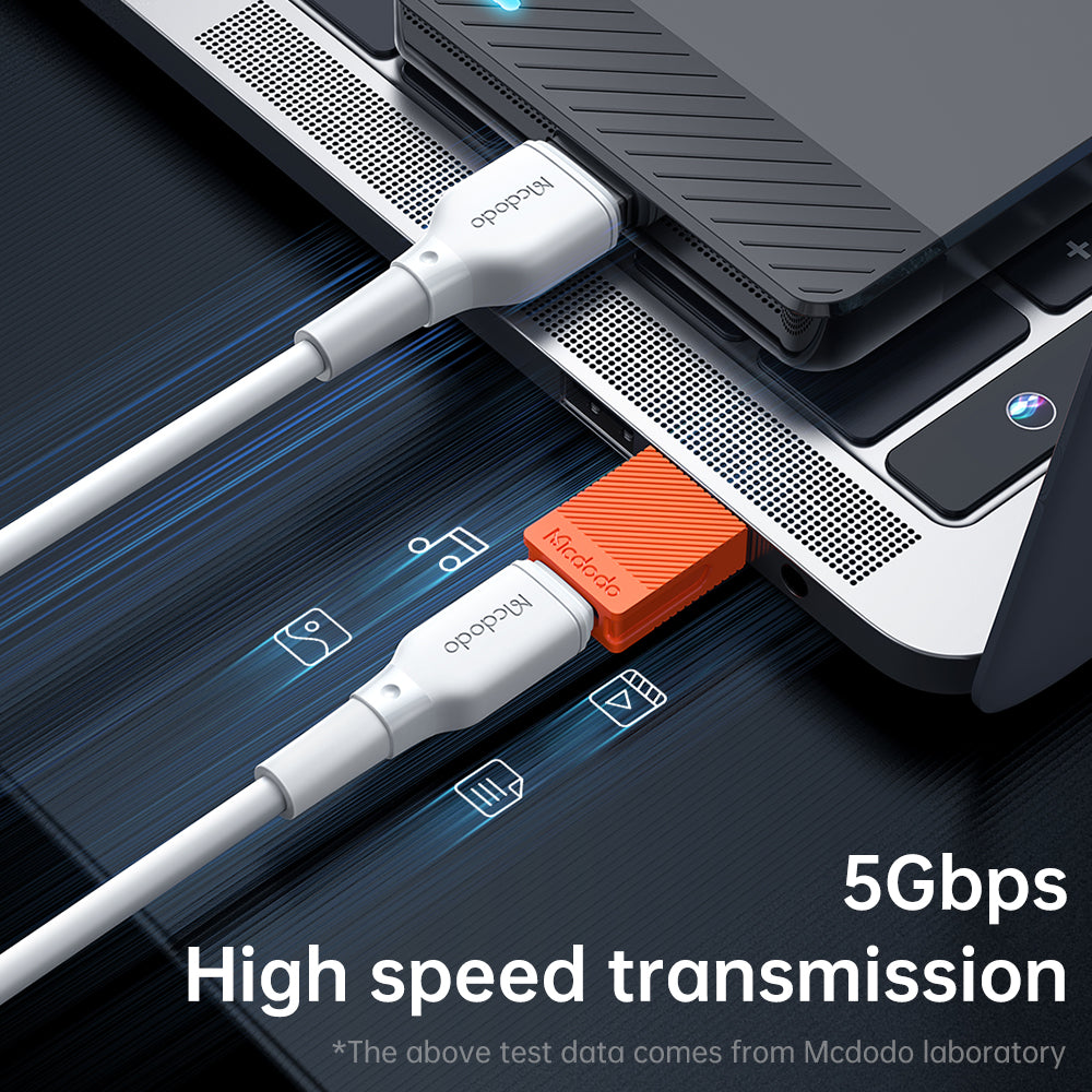 USB-C - USB-A Data og Ladeadapter McDodo OT-6550, Oransje