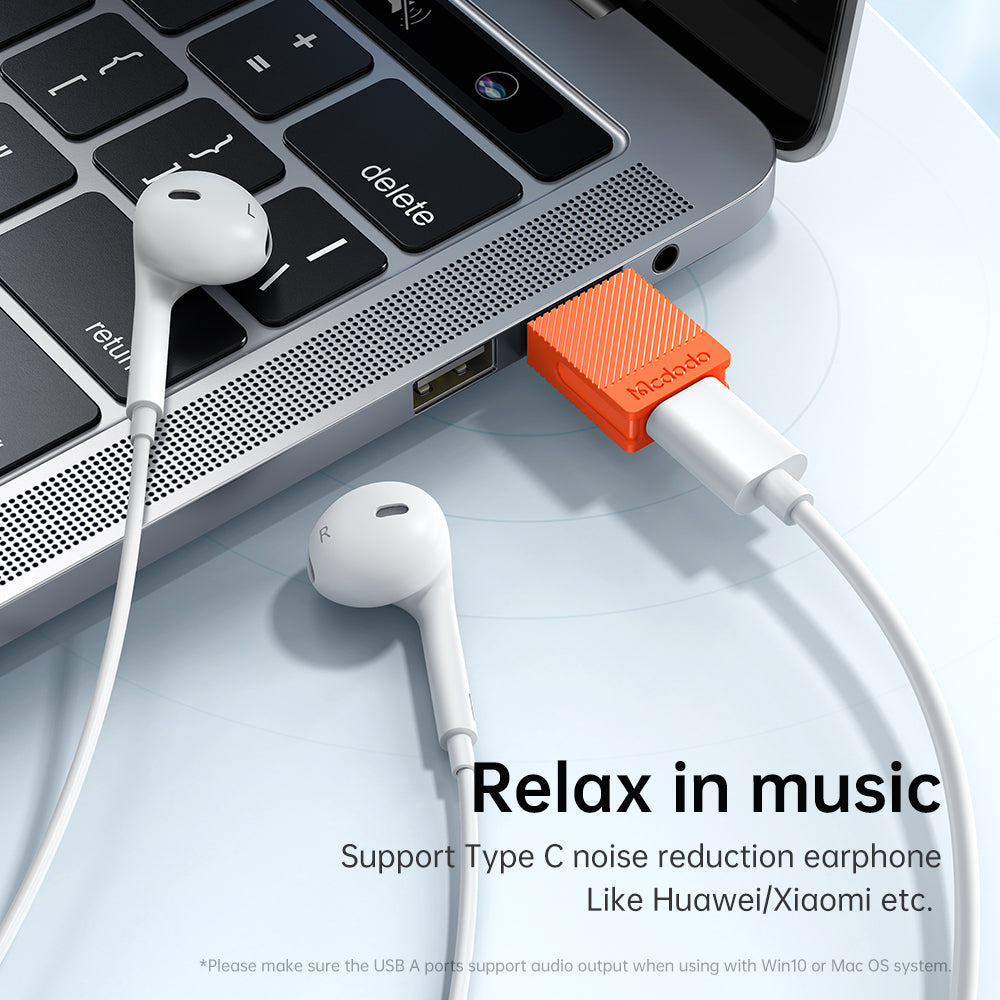 USB-C - USB-A Data og Ladeadapter McDodo OT-6550, Oransje