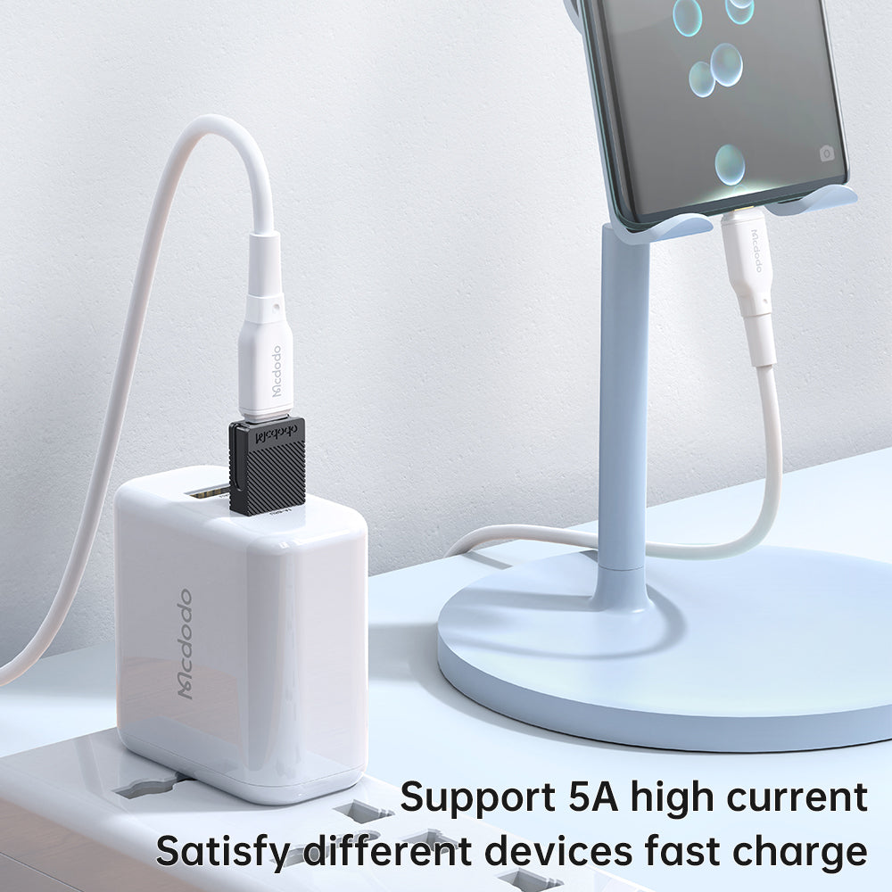Adapter for Data og Lading USB-C - USB-A McDodo OT-6970, Svart