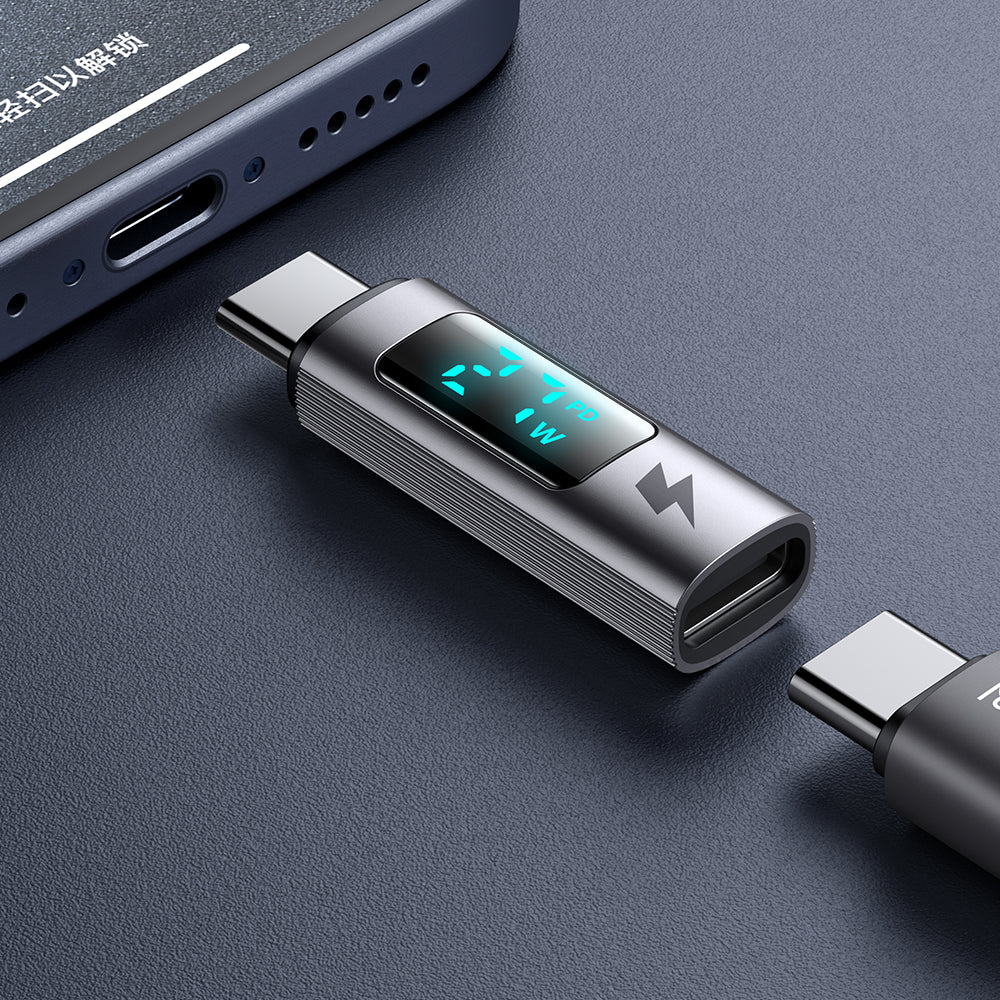 USB-C Data- og Ladeadapter - USB-C McDodo OT-6090 Wales Display, Svart