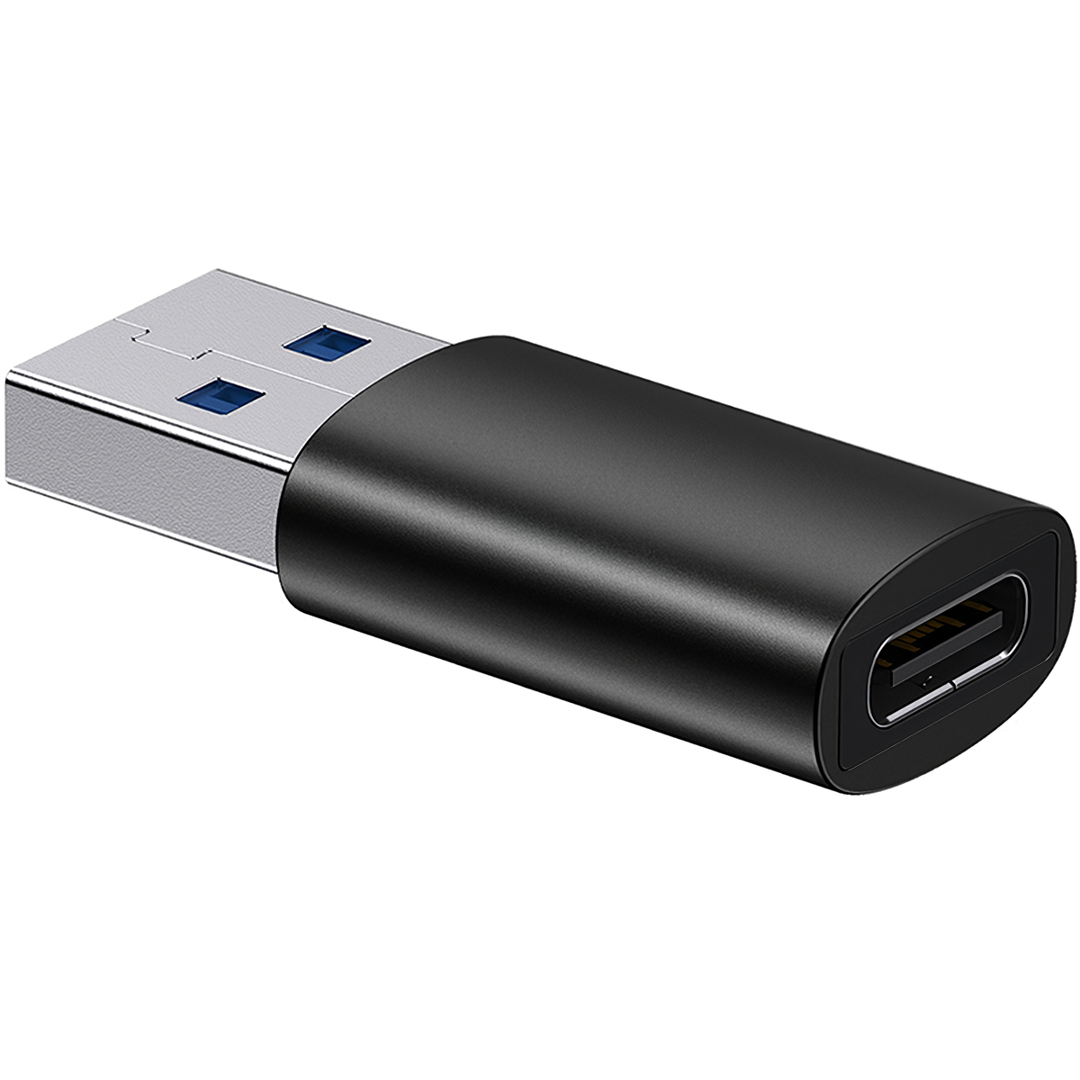 Baseus Ingenuity USB-C til USB-A USB-C data- og ladeadapter, svart ZJJJQ000101