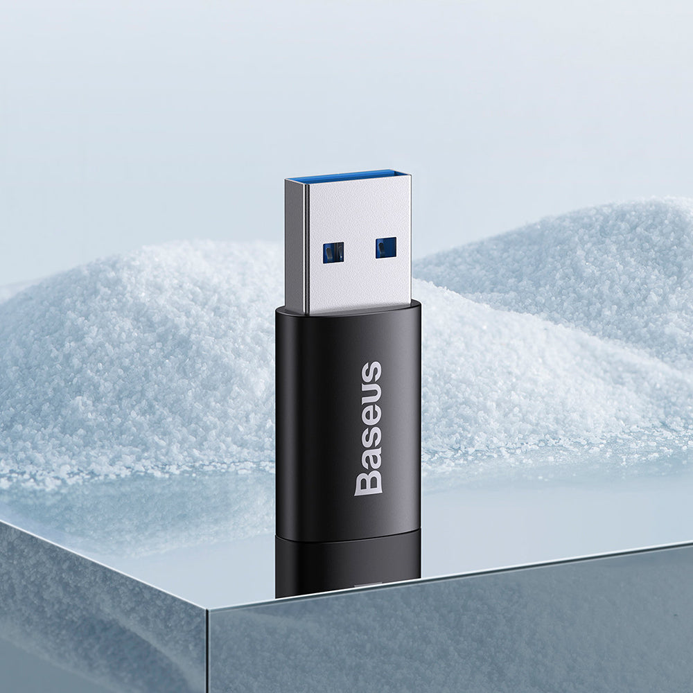 Baseus Ingenuity USB-C til USB-A USB-C data- og ladeadapter, svart ZJJJQ000101