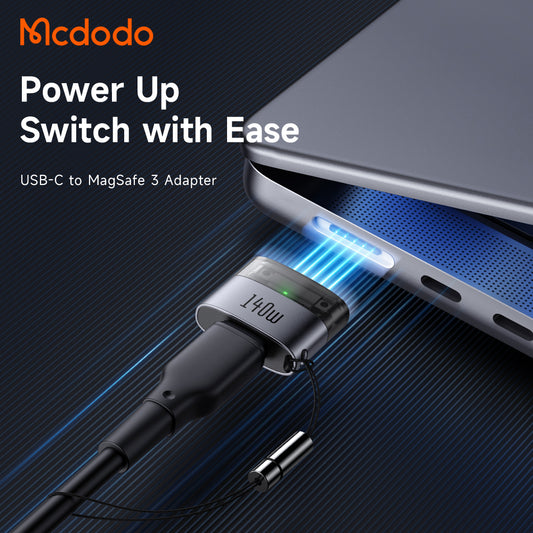 USB-C Ladeadapter - MagSafe 3 McDodo OT-8850, Svart